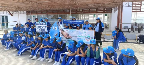 Paracas: Más de 300 escolares participan en pasacalle de sensibilización sobre el uso responsable del agua